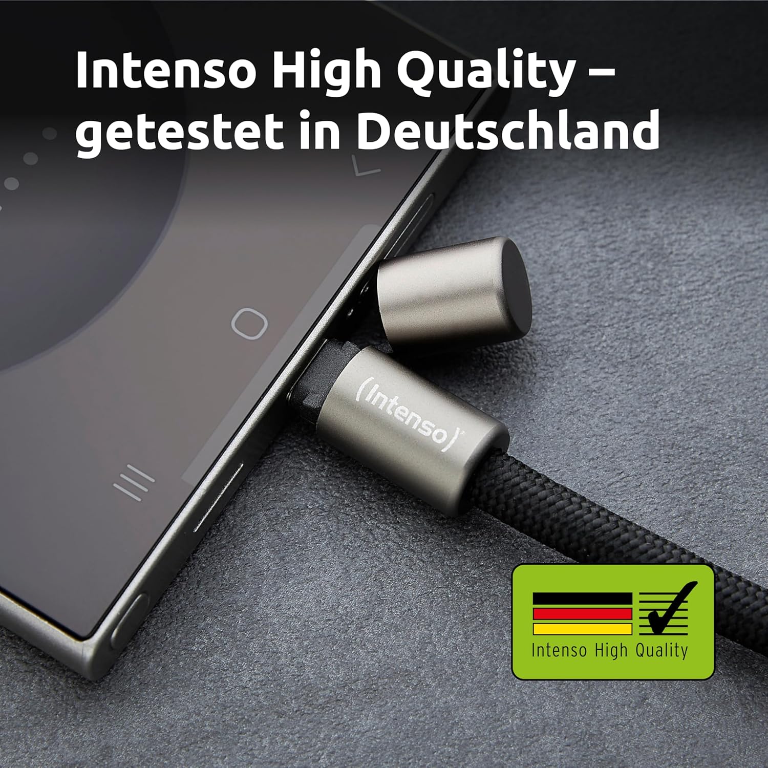 Thumbnail 6 de Intenso USB-C Lade- und Datenkabel Handykette (60 W, 480 Mbps, PD3.0/QC4.0) – 1,65 m, schwarz