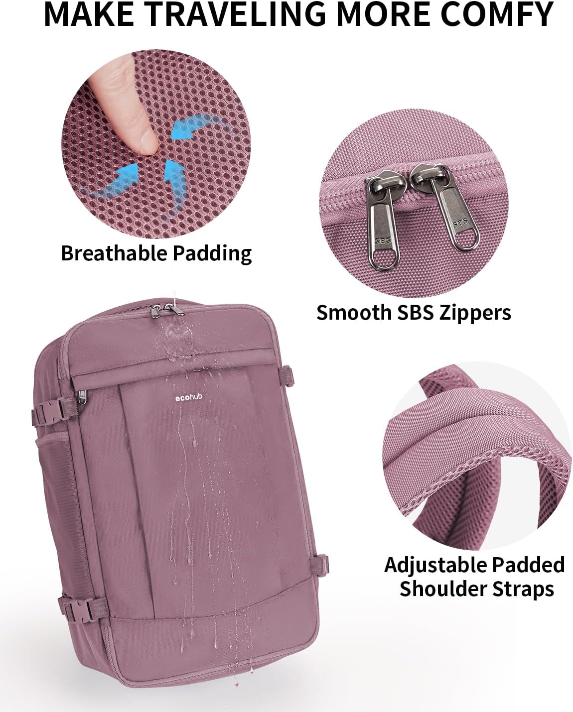 Thumbnail 6 de ECOHUB 30L Handgepäck Rucksack – Diebstahlsicher, leicht und recycelbar