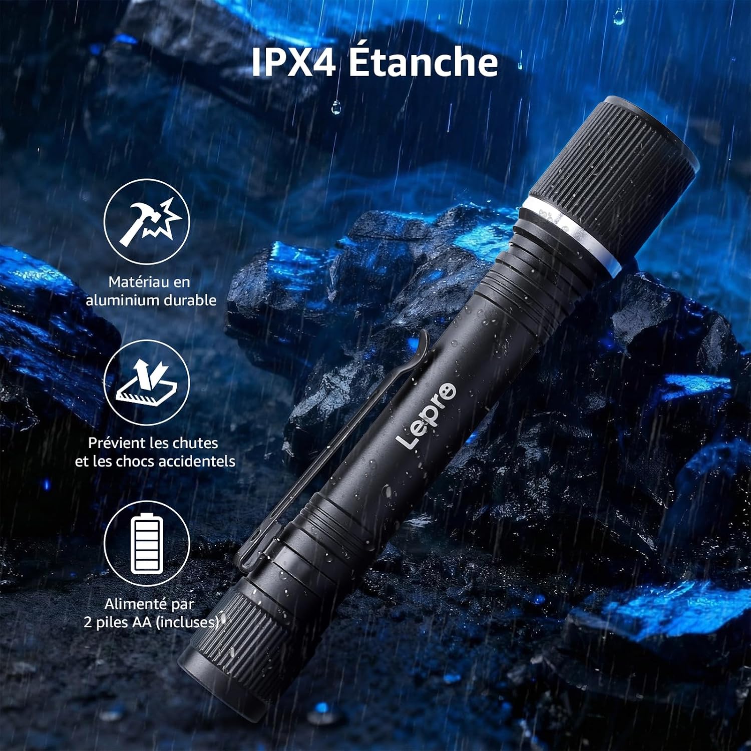 Thumbnail 6 de Lepro Lampe Torche 3 Modes d’Éclairage