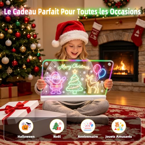 Thumbnail 8 de Awatty Tableau Lumineux LED Rechargeable – Planche à Dessin 16 pouces pour Enfants 4–12 ans