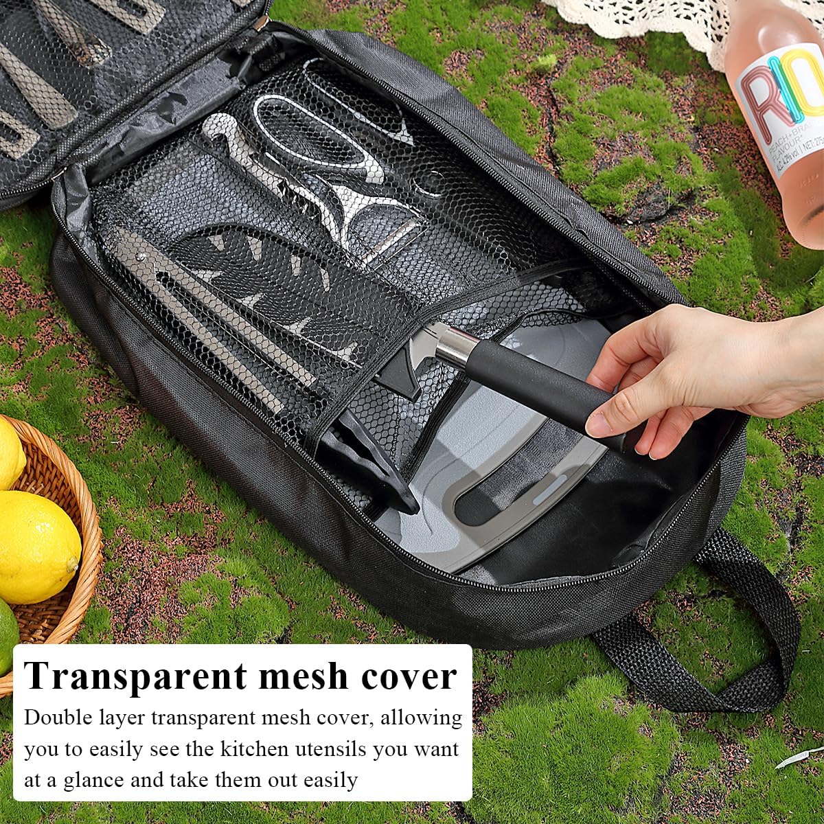 Thumbnail 4 de Camping Accessoires – Ensemble d’ustensiles de cuisine de camping Evanda (kit portable pour voyages et camping-car)