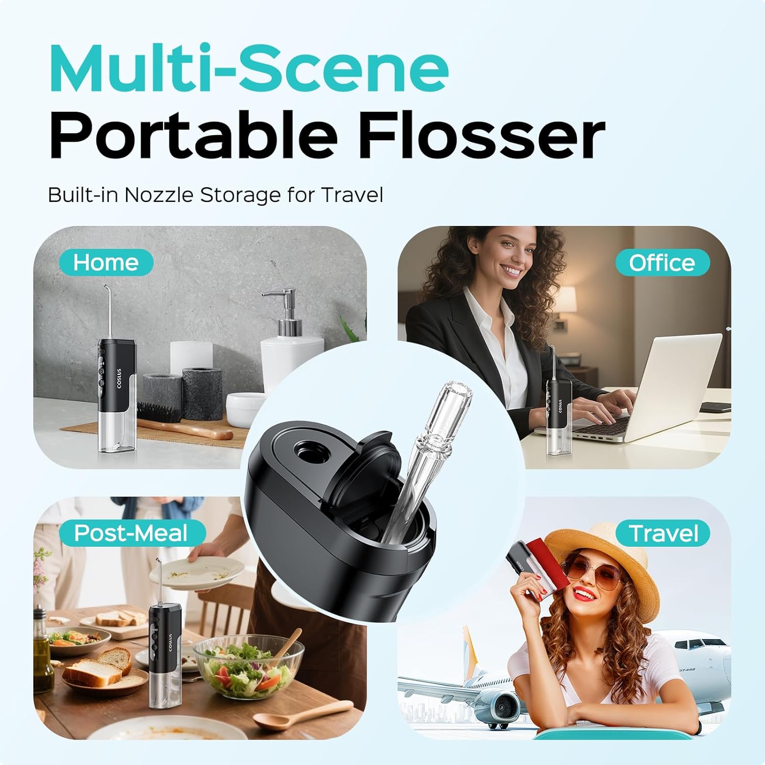 Thumbnail 5 de COSLUS T40 Mini Water Flosser 4‑mode, IPX7