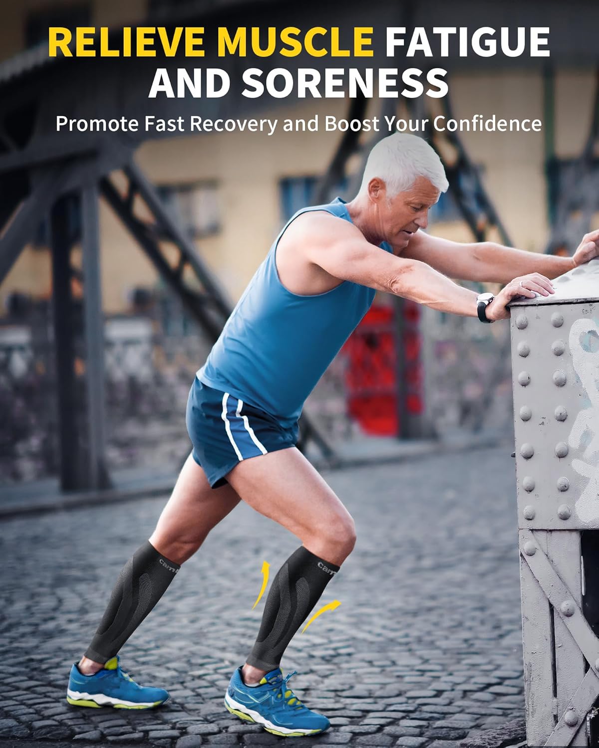 Thumbnail 5 de CAMBIVO 2 Pairs Calf Compression Sleeve