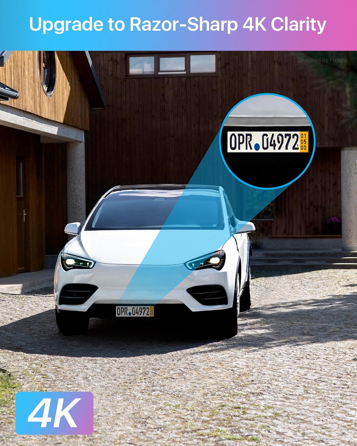 Detalle 2 de ZOSI 4K Telecamera di Sorveglianza PoE per Esterni C2258Y