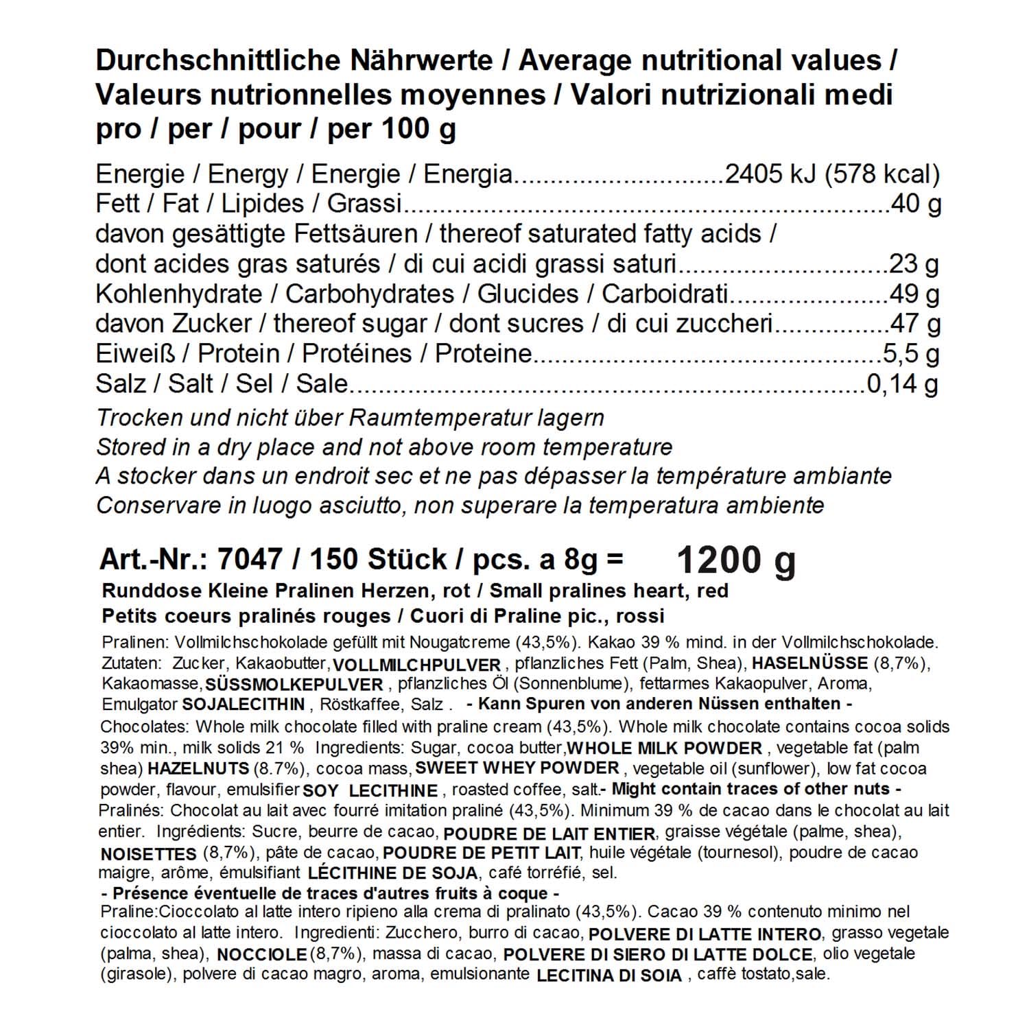 Detalle de Günthart 150 Stück rote Schokoladen Herzen mit Nougatfüllung – Nougatcreme, Kaffeezeit