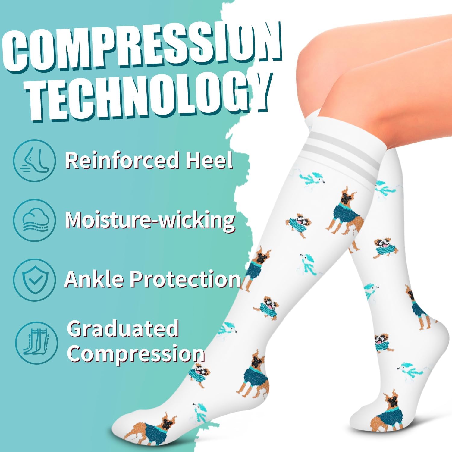 Thumbnail 5 de Laite Hebe Compression Socks 6 Pairs