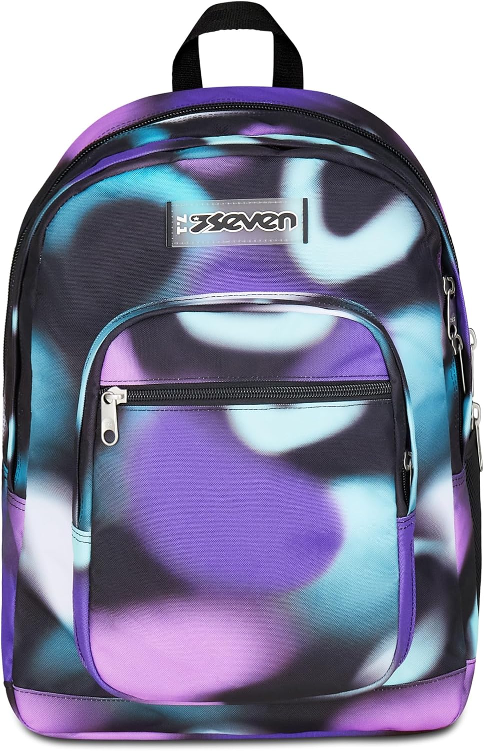 Detalle de Seven Freethink Zaino Scuola Media Ragazza - Doppio Scomparto, 34 L, nero viola