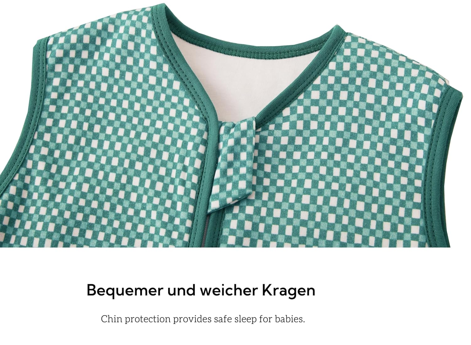 Thumbnail 2 de Chilsuessy Baby Schlafsack mit Beinen 1.5 Tog – 100% Baumwolle, Grün Vogel, 70–100 cm