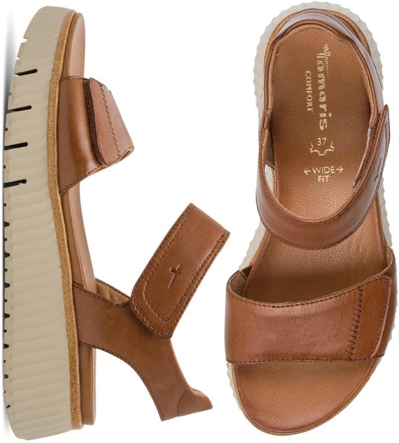 Thumbnail 3 de Tamaris Wide FIT Sandale 8-88720-44 H-Weite – Multi-Adjustable, Leder, bequeme Passform