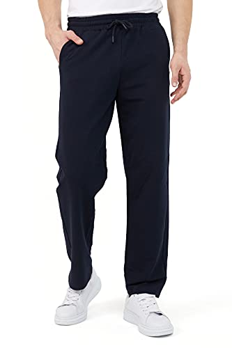 Detalle de COMEOR Pantalon de Jogging pour Homme – Survêtement en coton 60/40 Bleu L