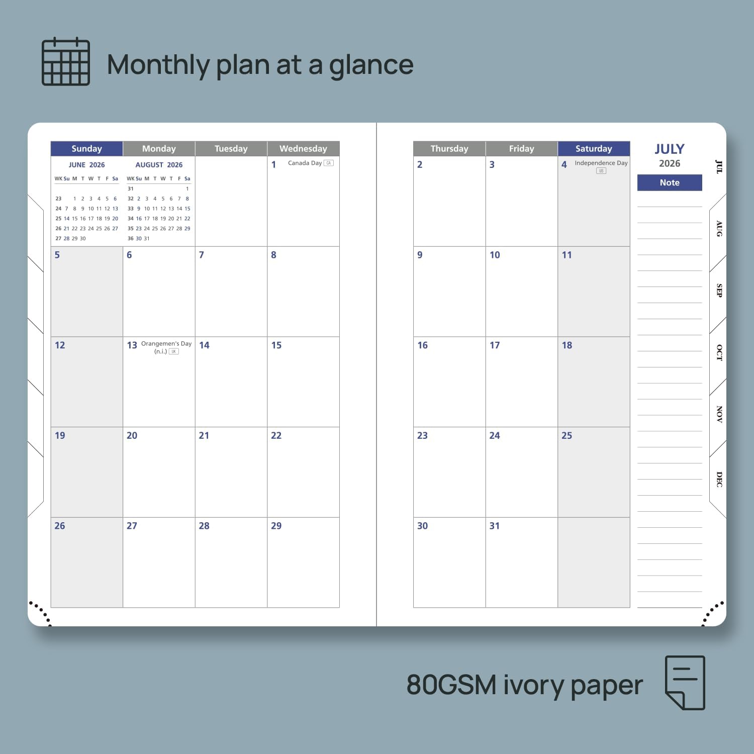 Detalle de POPRUN Daily Planner A5