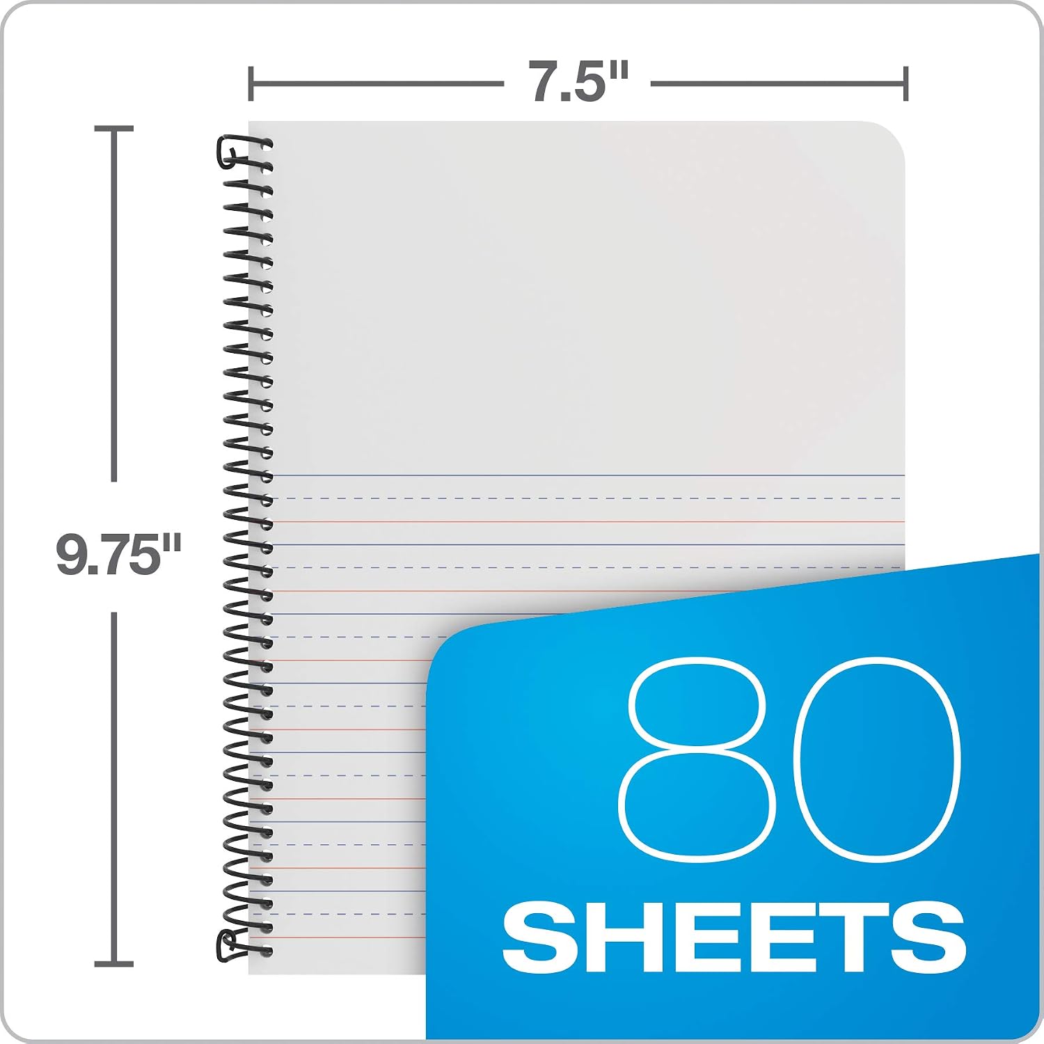 Detalle de Oxford Primary Spiral Notebooks, 80 Sheets