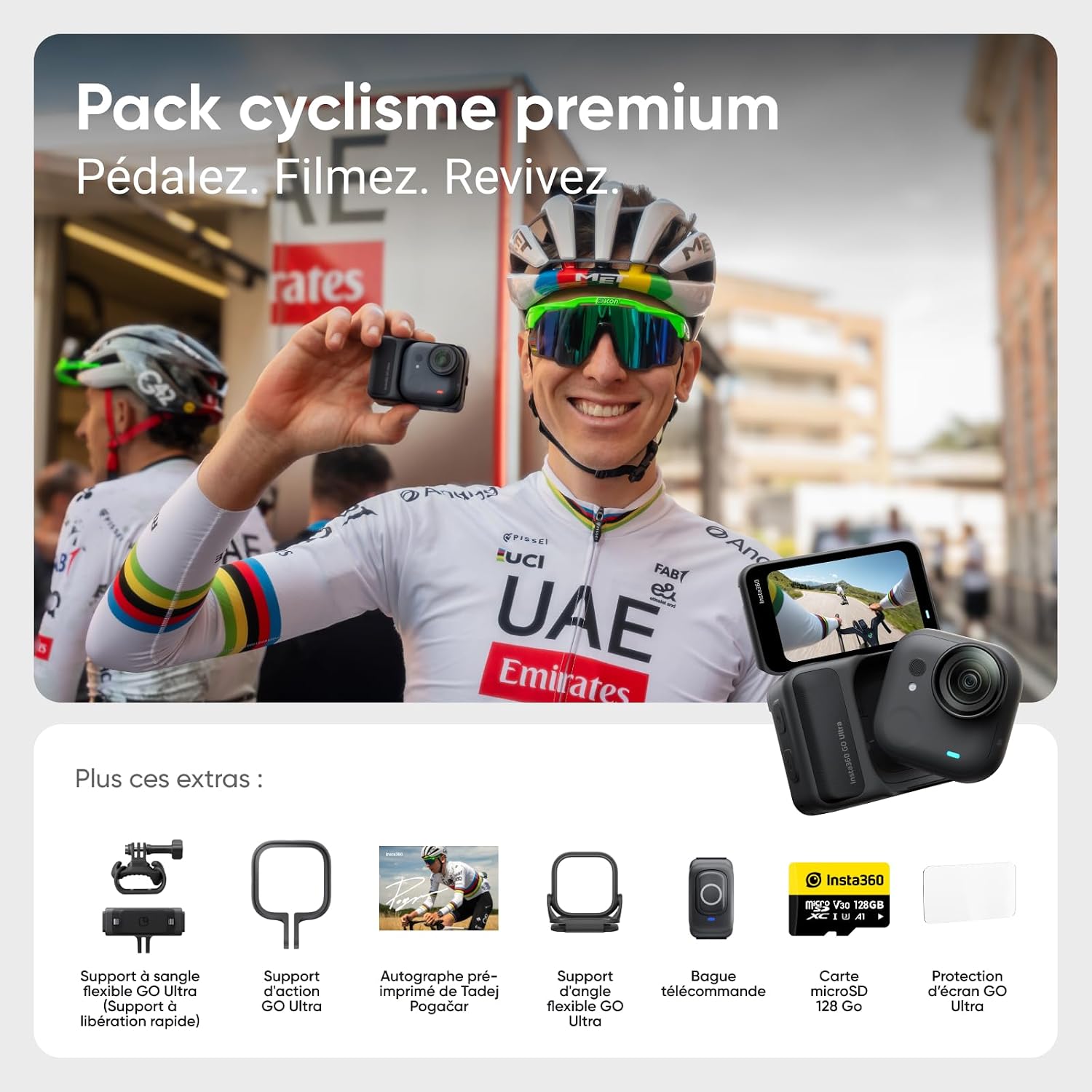 Detalle de Insta360 GO Ultra caméra 4K 10 m