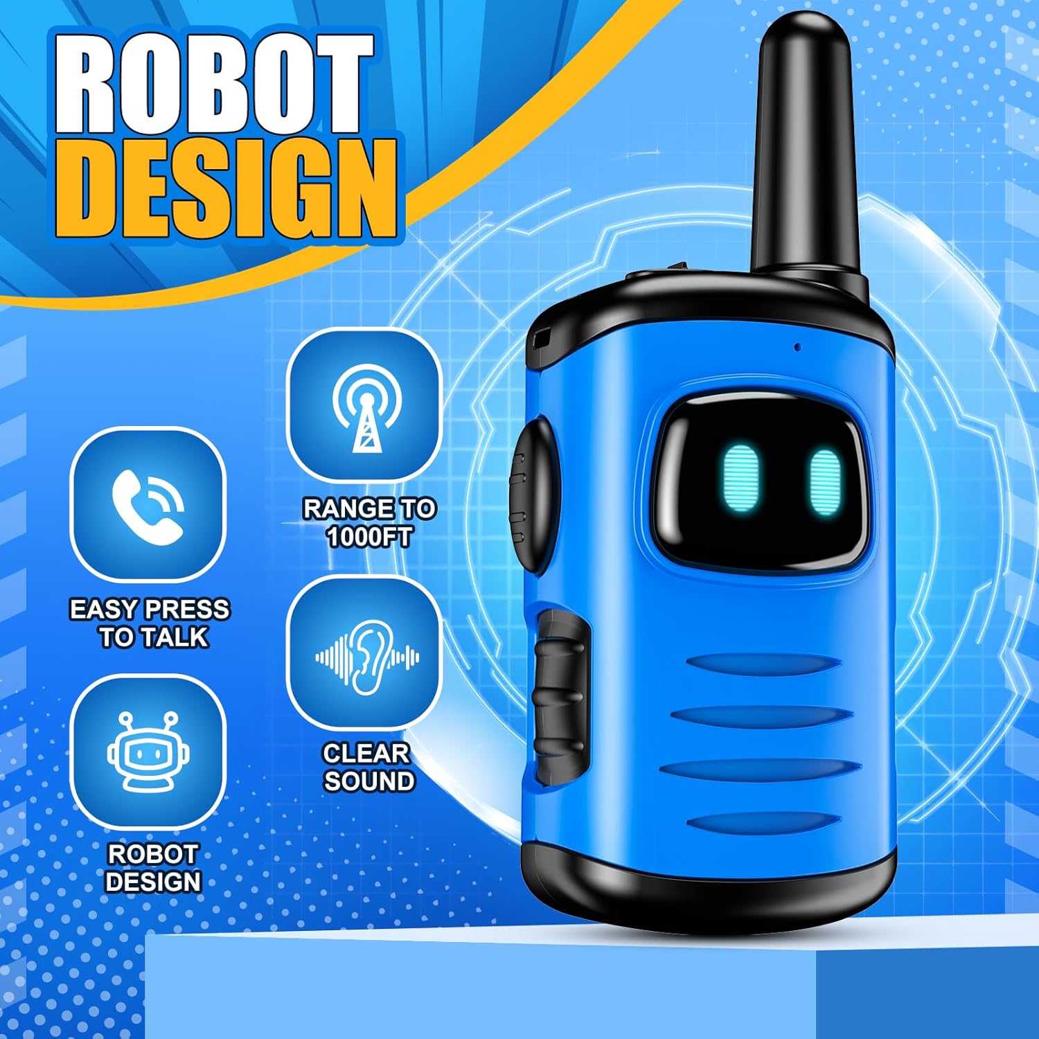 Detalle 2 de EUTOYZ Walkie Talkie for Kids 1km range 📟