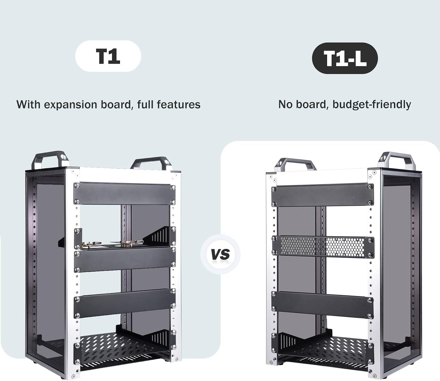 Thumbnail 5 de GeeekPi DeskPi RackMate T1: 10-Inch, 8U Mini Server Rack with Transparent Sides