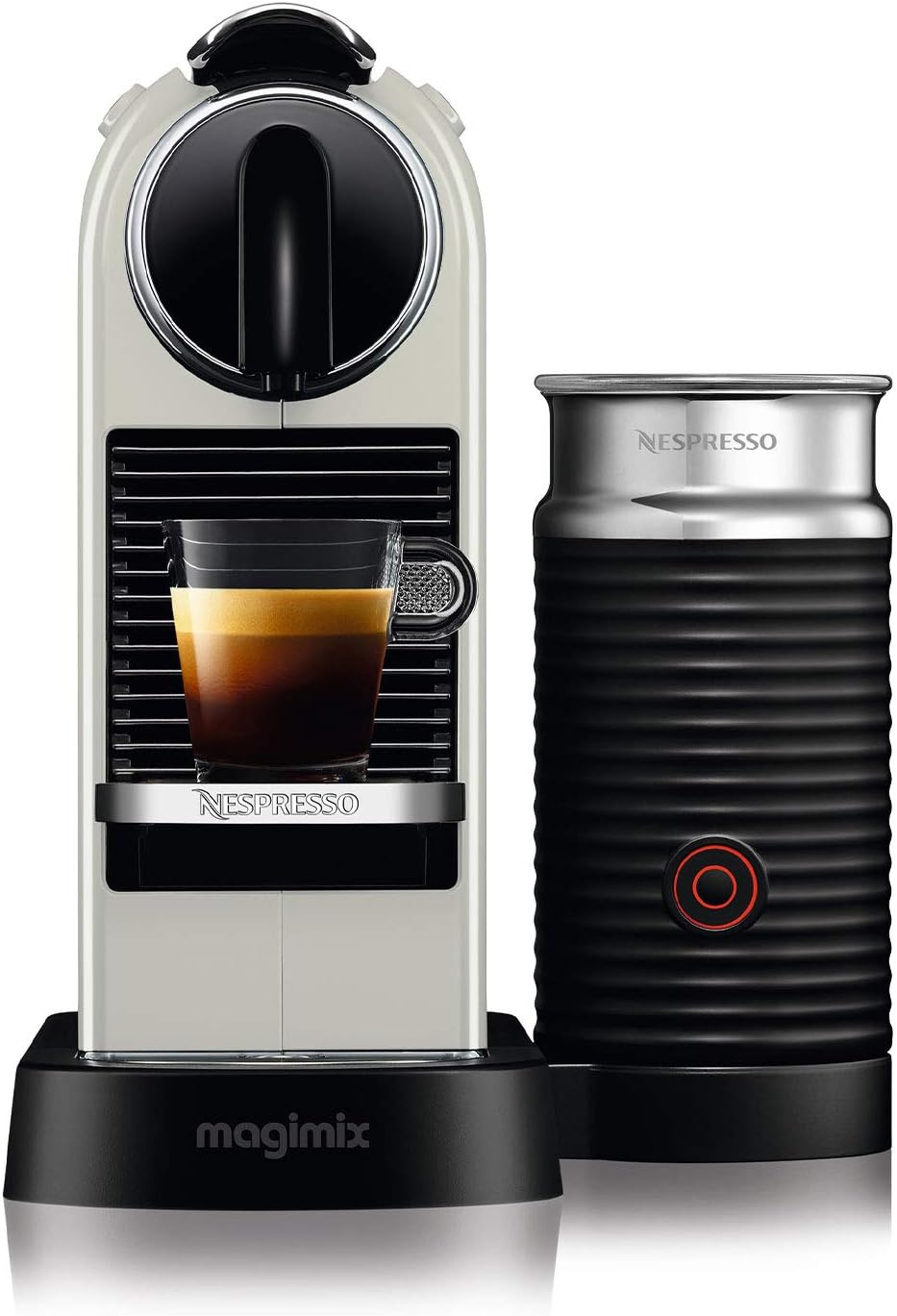 Thumbnail 1 de Nespresso Citiz Coffee Machine with Aeroccino Milk Frother by De'Longhi (EN267.WAE) – White