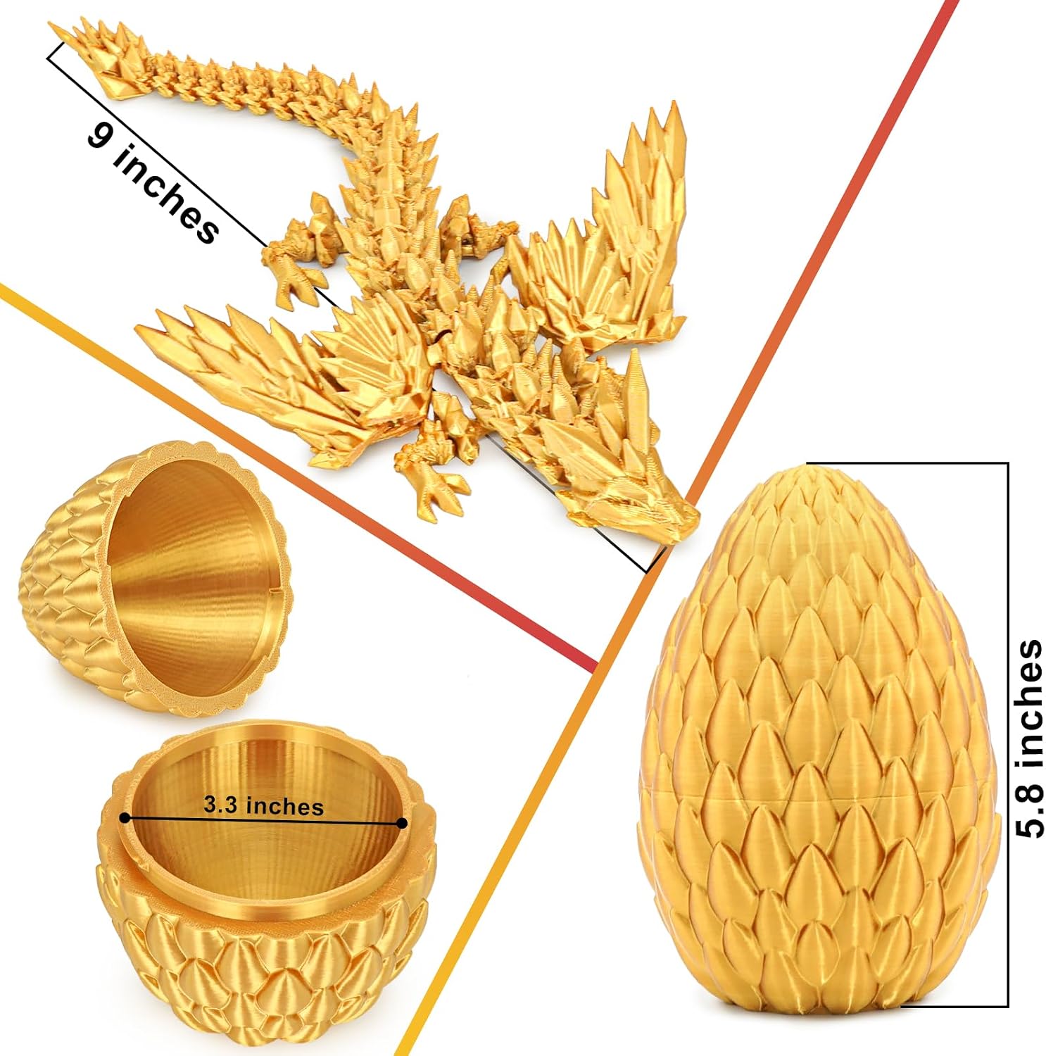 Thumbnail 4 de Drachen-Ei Fidget Olee Odee 14,5 cm
