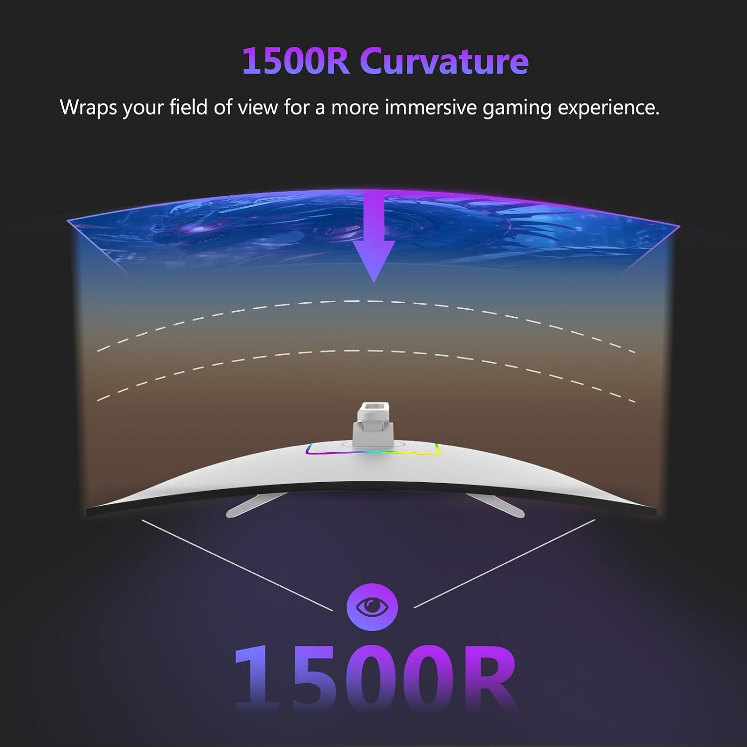 Thumbnail 3 de Z-Edge 27 Zoll Curved Gaming Monitor – 300 Hz DP / 240 Hz HDMI, 1 ms MPRT, VA 1080p