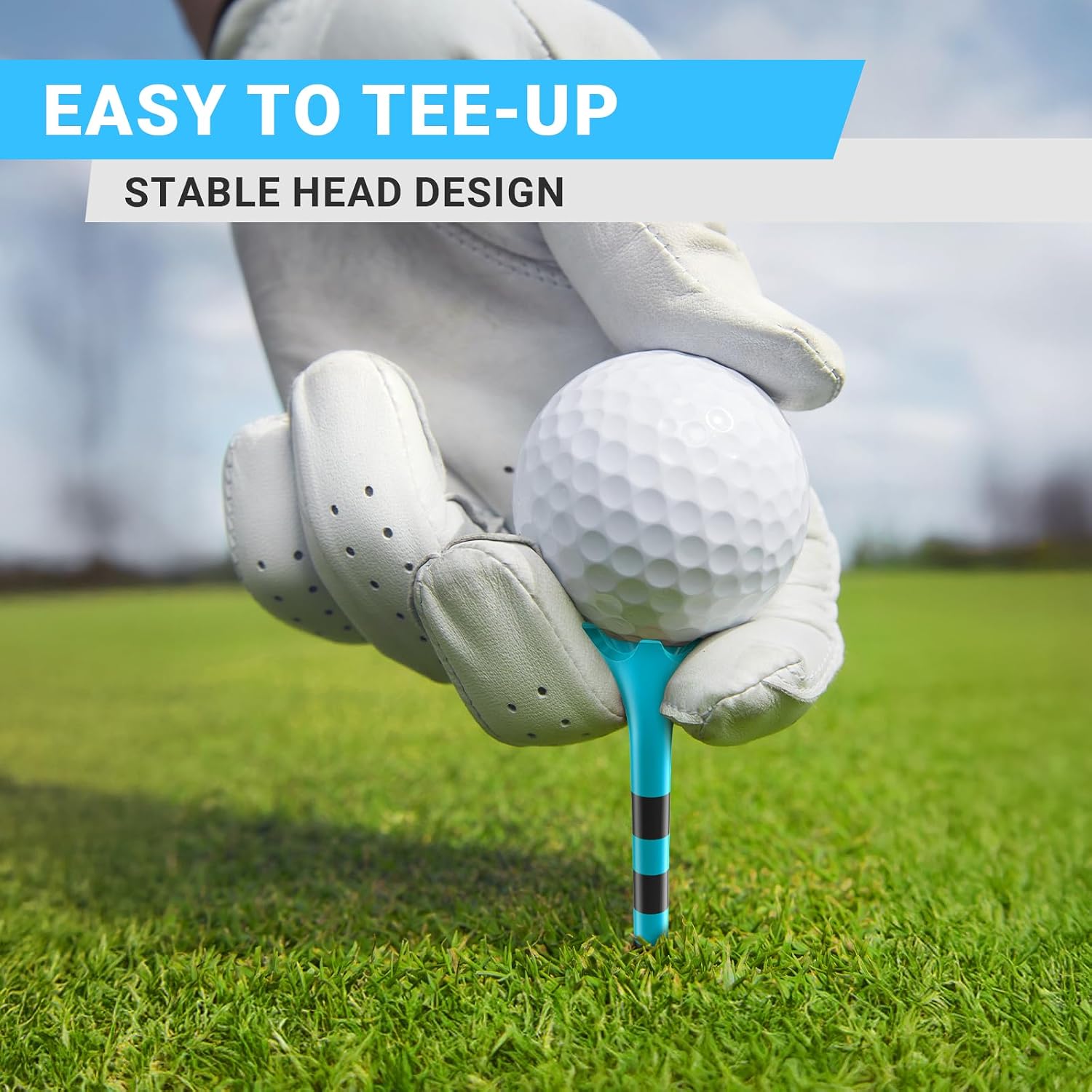 Thumbnail 4 de Full Choice TE01 Plastic Golf Tees with 4-Prong Heads and Height Markings