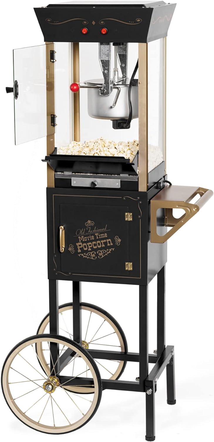 Thumbnail 6 de Nostalgia Coca-Cola Popcorn Maker Movie-Theater Style Cart (Red) with 2.5 Oz Kettle, 10-Cup Capacity
