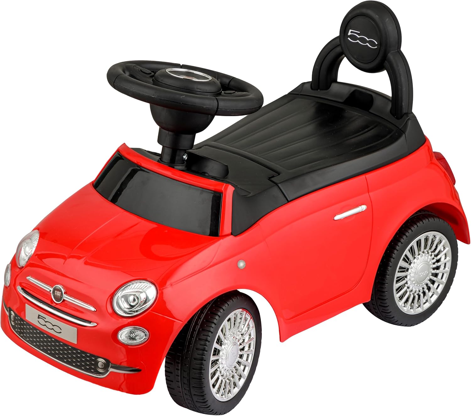 Baroni Toys Macchinina Fiat 500 Cavalcabile 28 cm