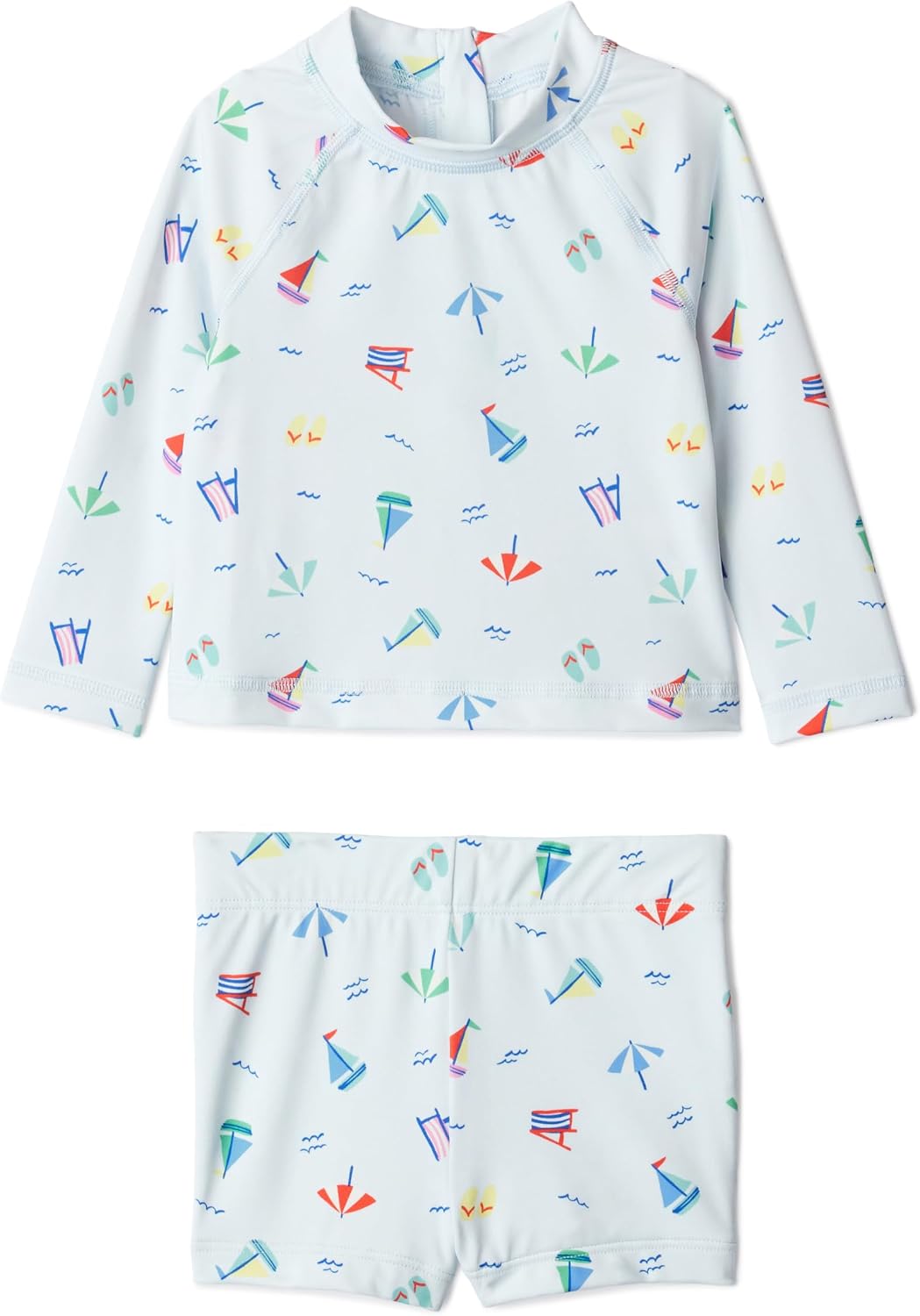 Detalle de Amazon Essentials x Sofia Grainge Toddlers and Baby Boys' Two-Piece Rashguard Set