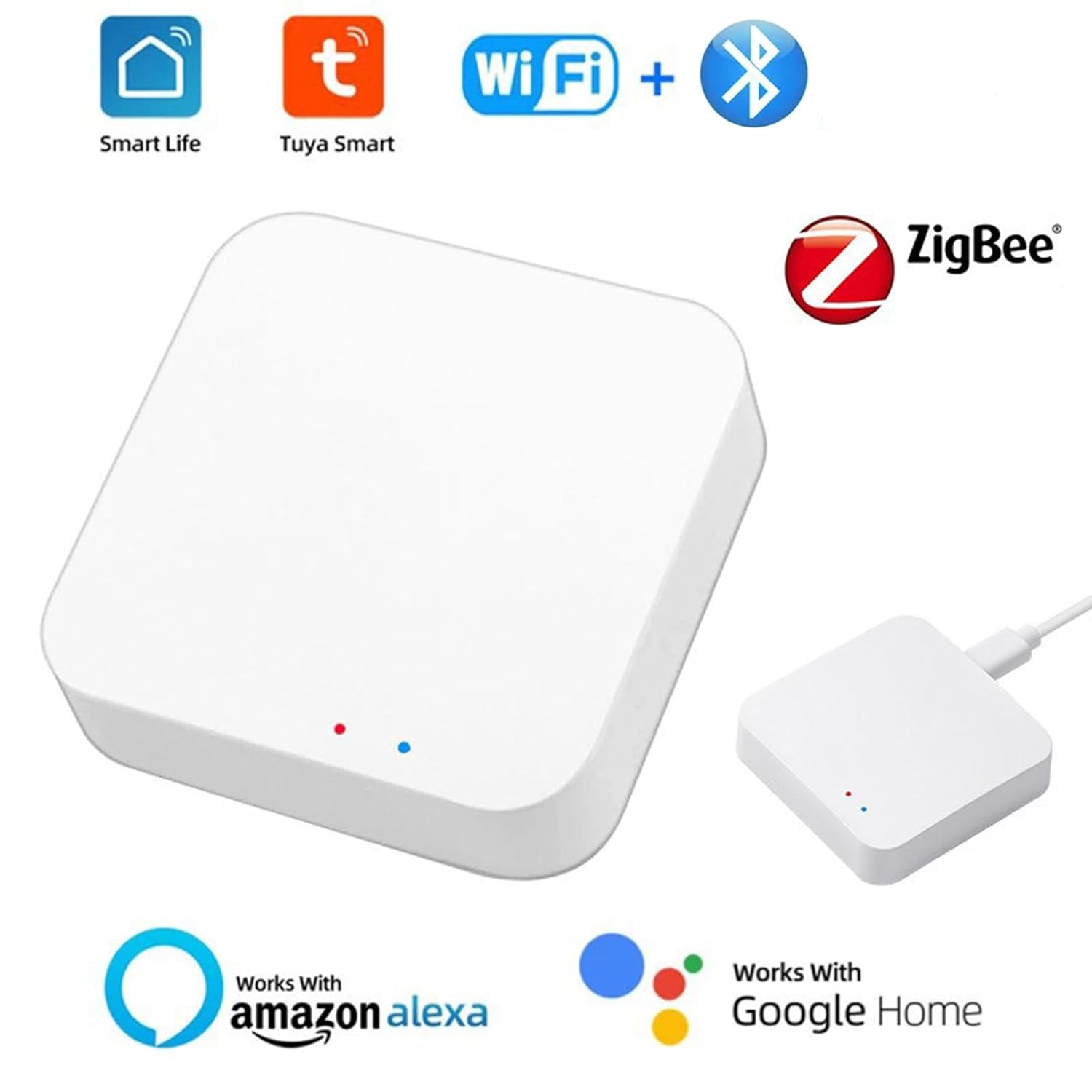 Thumbnail 2 de Hub Zigbee 3.0 WiFi e Bluetooth Dual Mode Tuya per Smart Home con controllo Alexa e Google Home