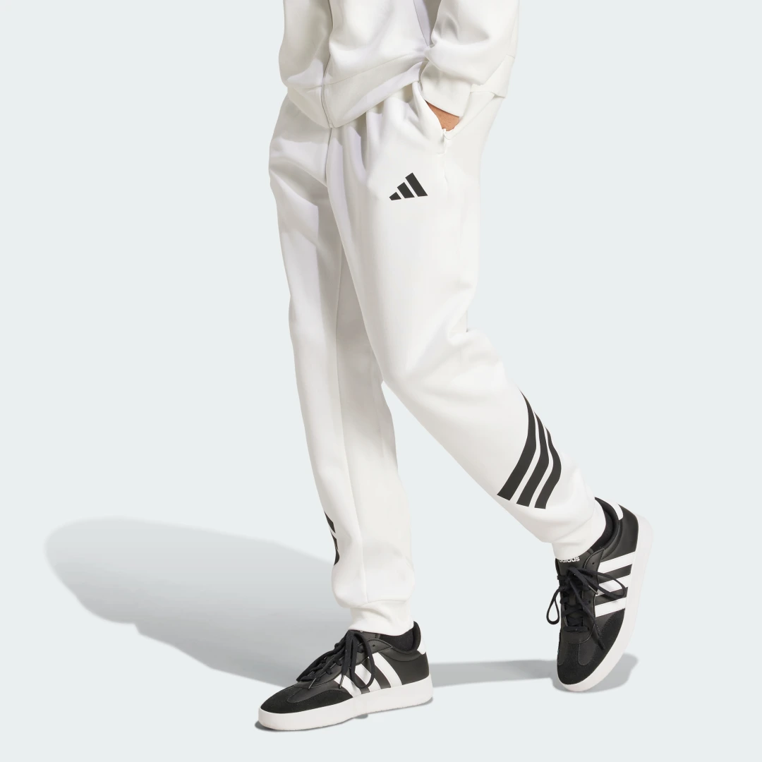 Detalle de Pantalón Future Icons 3 Stripes de Adidas - Blanco