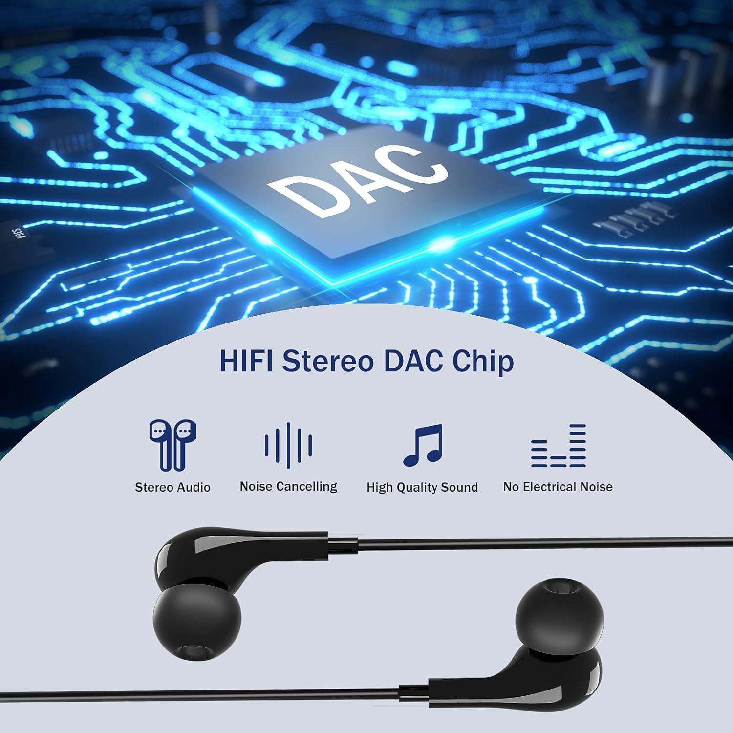 Thumbnail 3 de AILZPXX 964 USB-C Wired Earbuds with Mic, Magnetic Design and Controls
