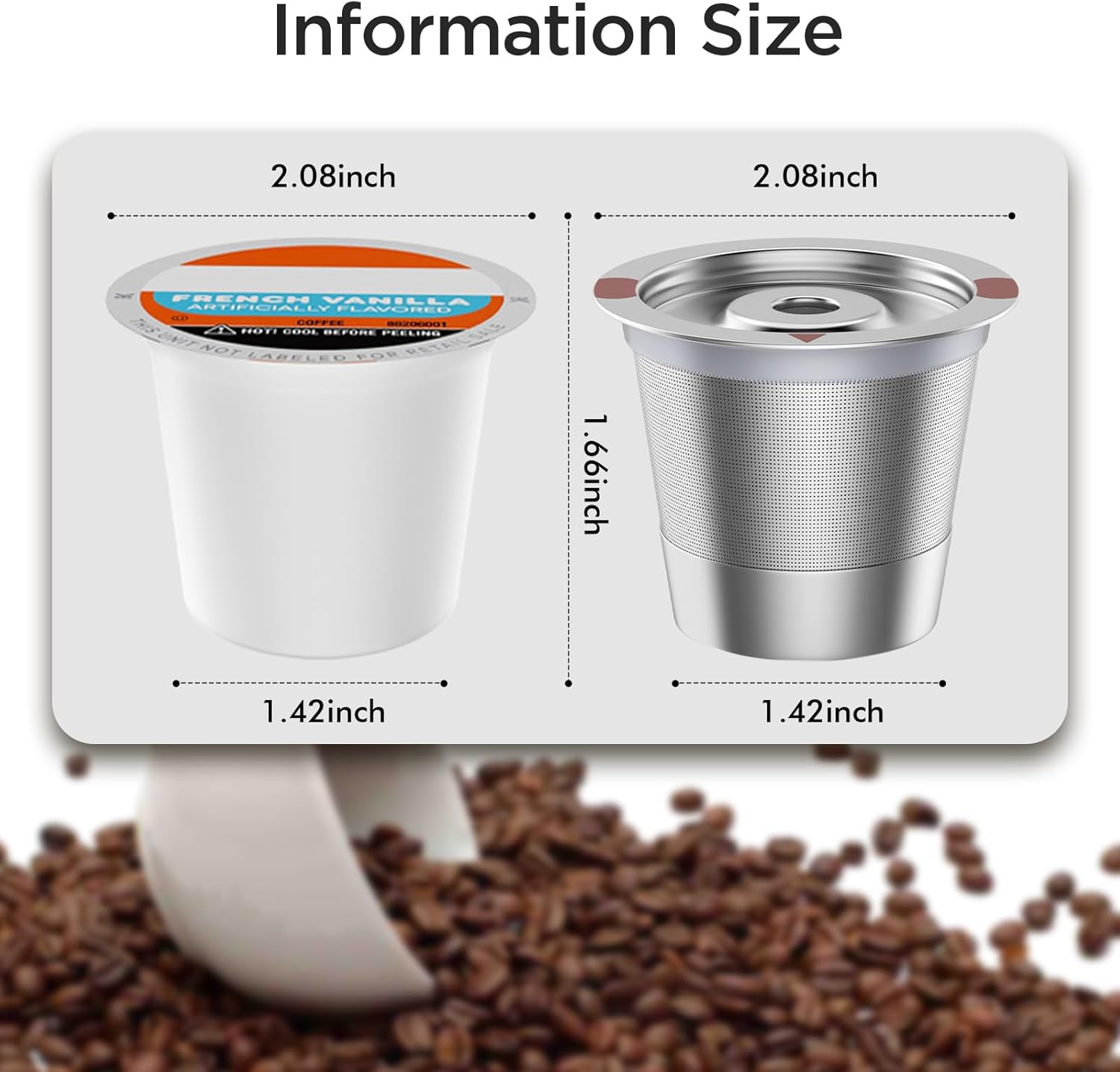 Thumbnail 6 de Reusable k Cup Coffee Filters: Universal Stainless Steel Refillable K Cups for Keurig 1.0/2.0