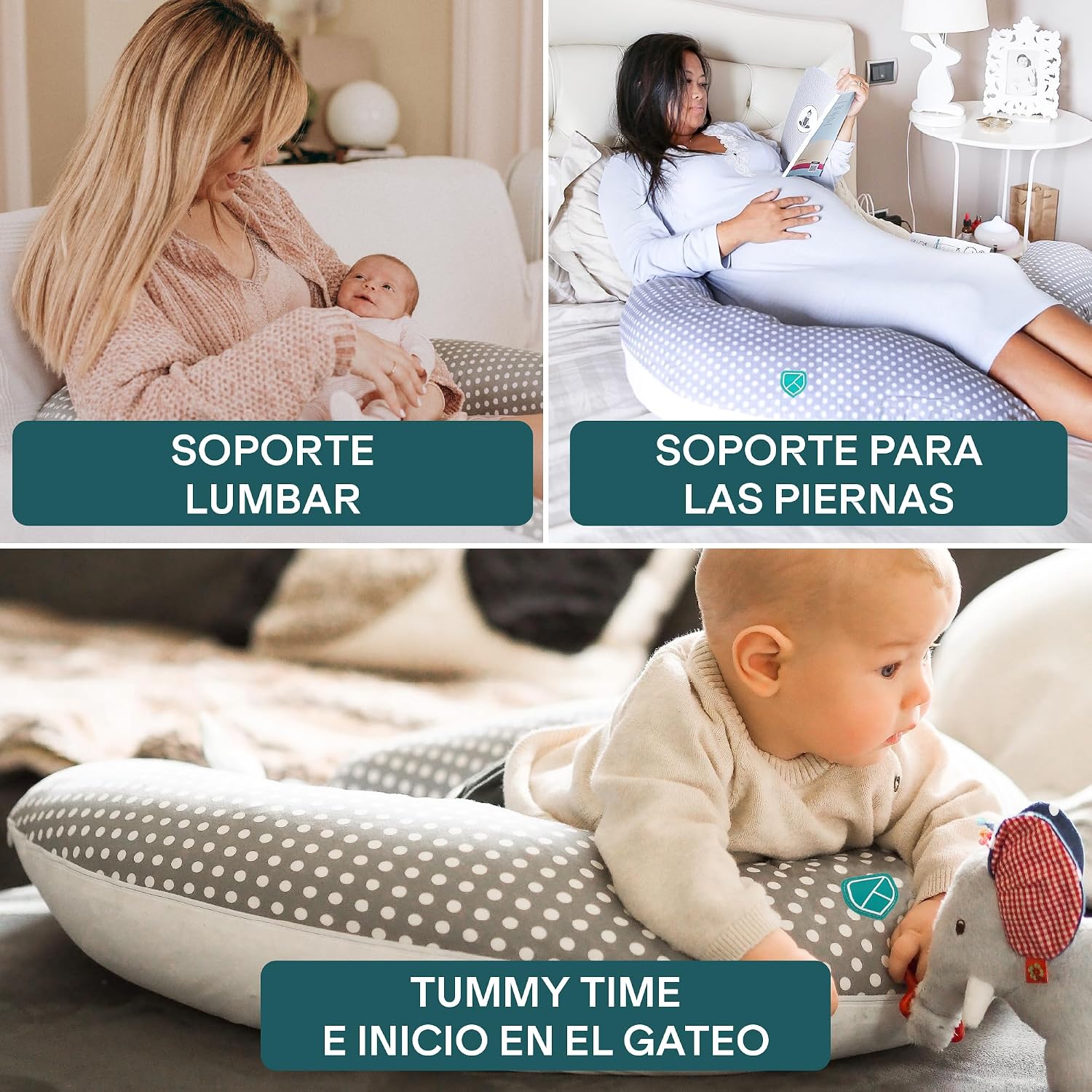 Detalle 2 de KOALA BABYCARE Cojín lactancia XL