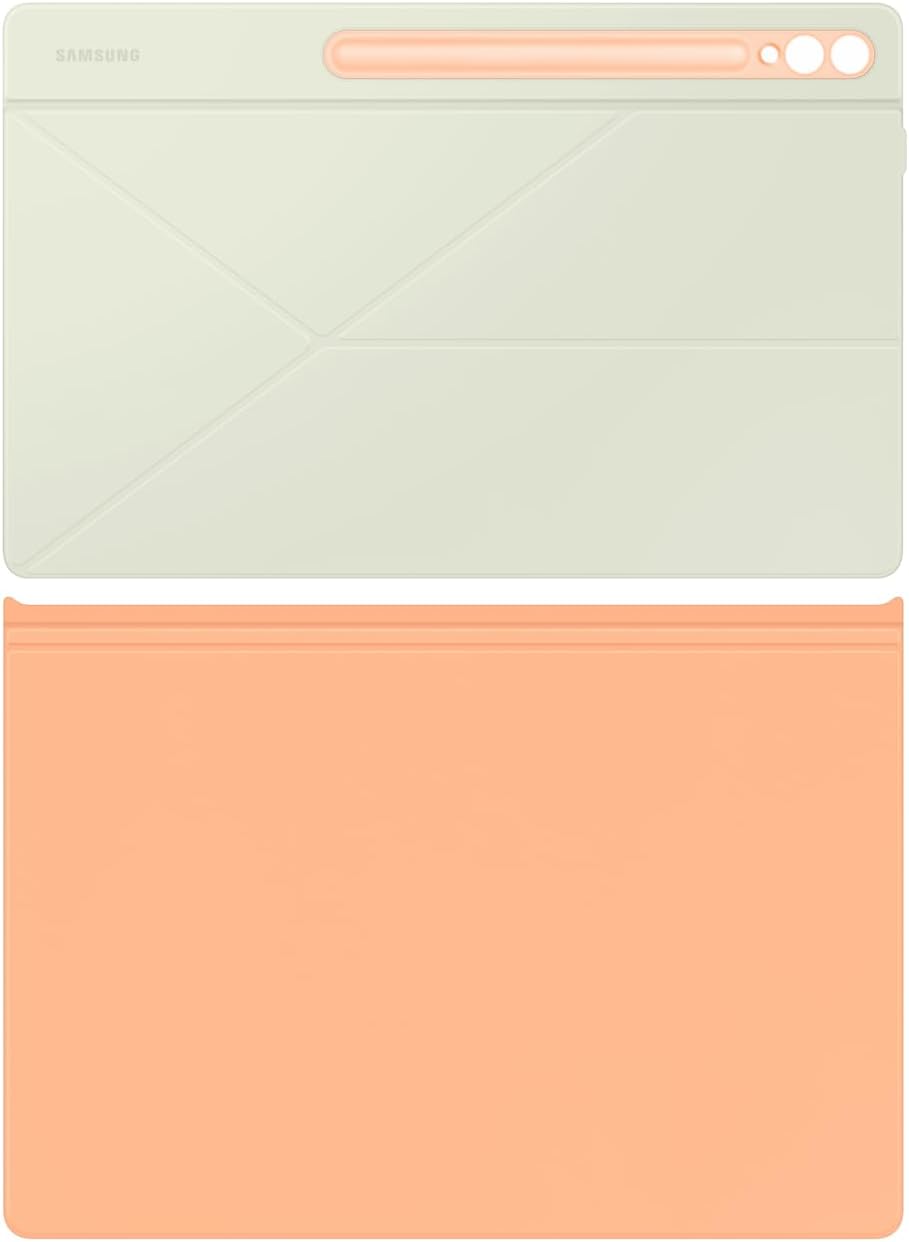 Detalle de Samsung Galaxy Official Smart Book Cover for Galaxy Tab S10 Ultra / S9 Ultra (Orange)