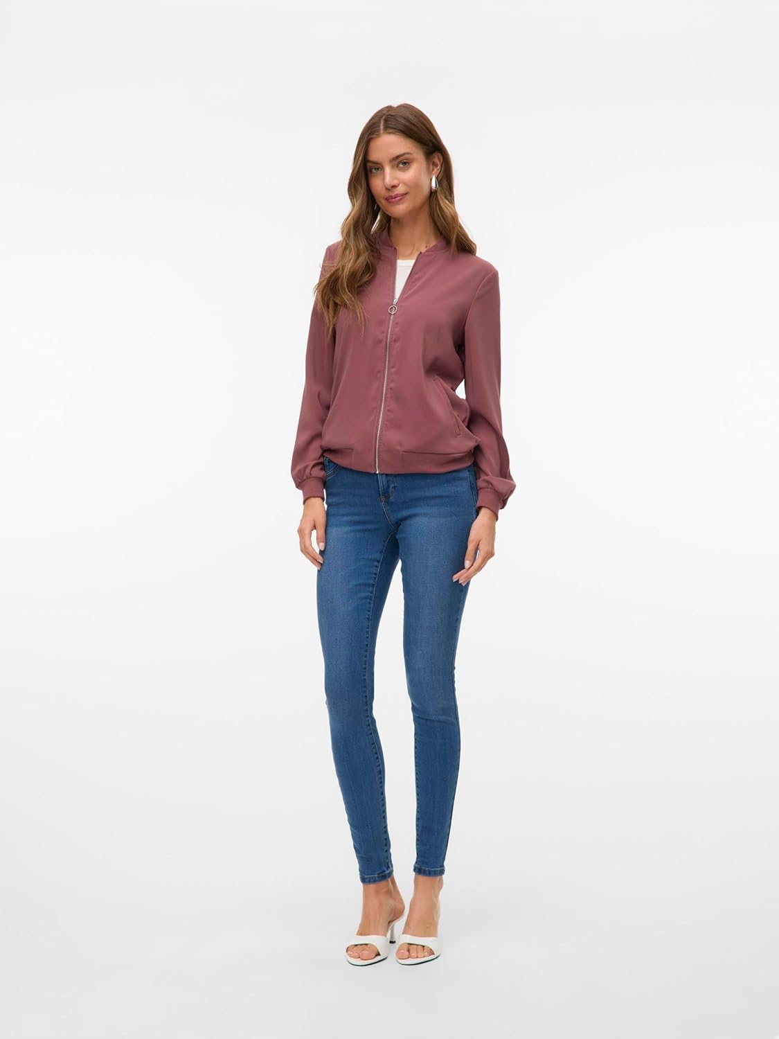 Thumbnail 5 de VERO MODA Damen Leichte Jacke VMCOCO – Blouson mit Reißverschluss und Stretch