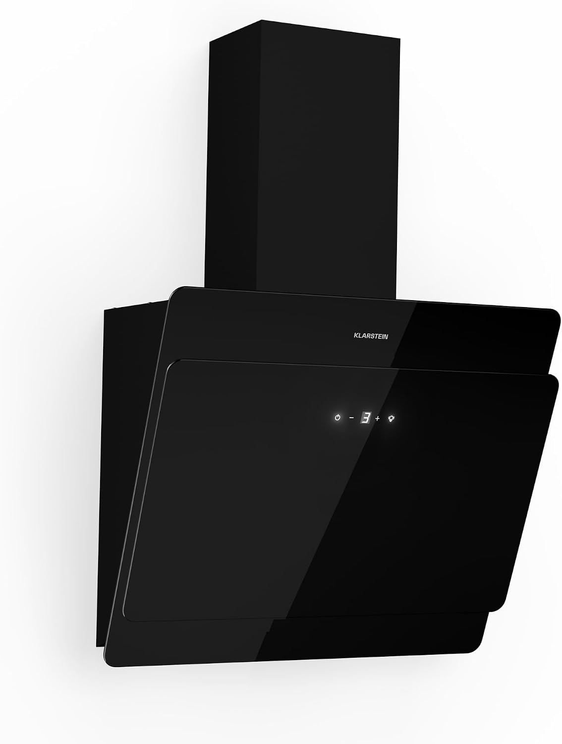 Detalle de Klarstein KH607-LED-BKNEO Wall-Mounted Cooker Hood, 607m³/h, Touch Controls