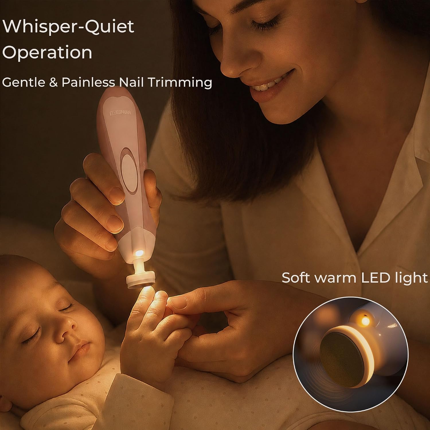 Thumbnail 4 de Fansidi Baby Nail Trimmer Electric – Safe, Quiet Nail Care from Newborn to Toddler
