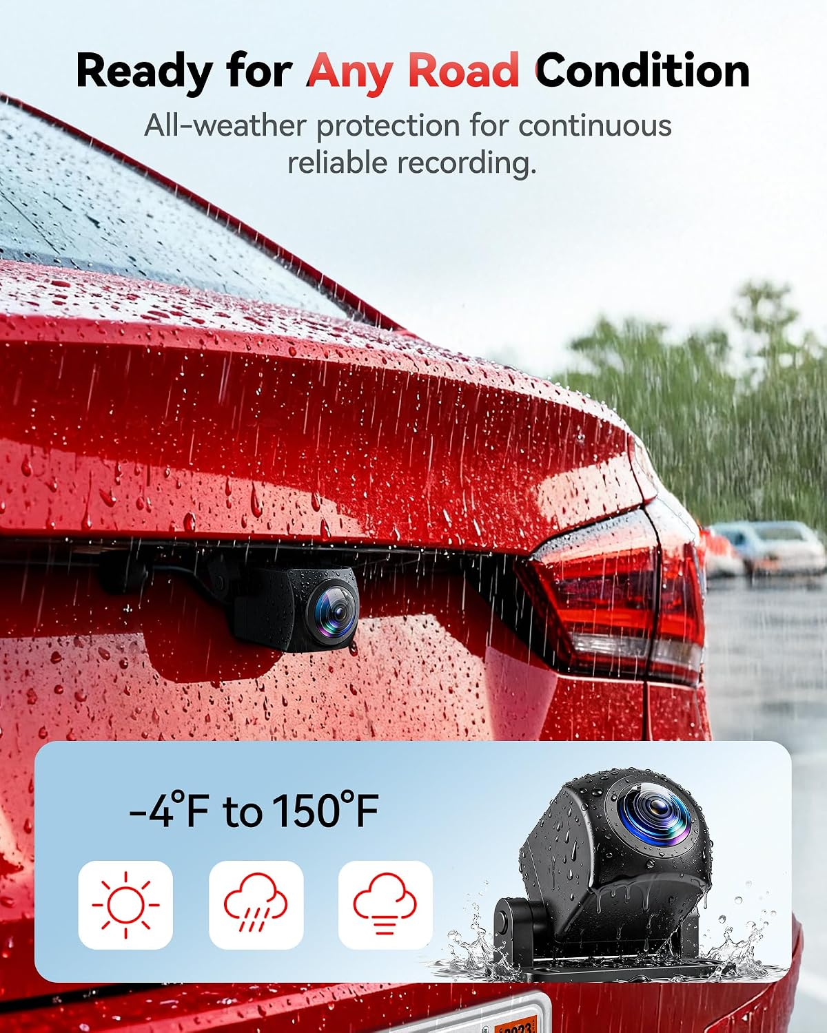 Thumbnail 4 de REDTIGER F7N-N 4K Front & Rear Dash Cam – 5.8GHz WiFi, GPS & Night Vision