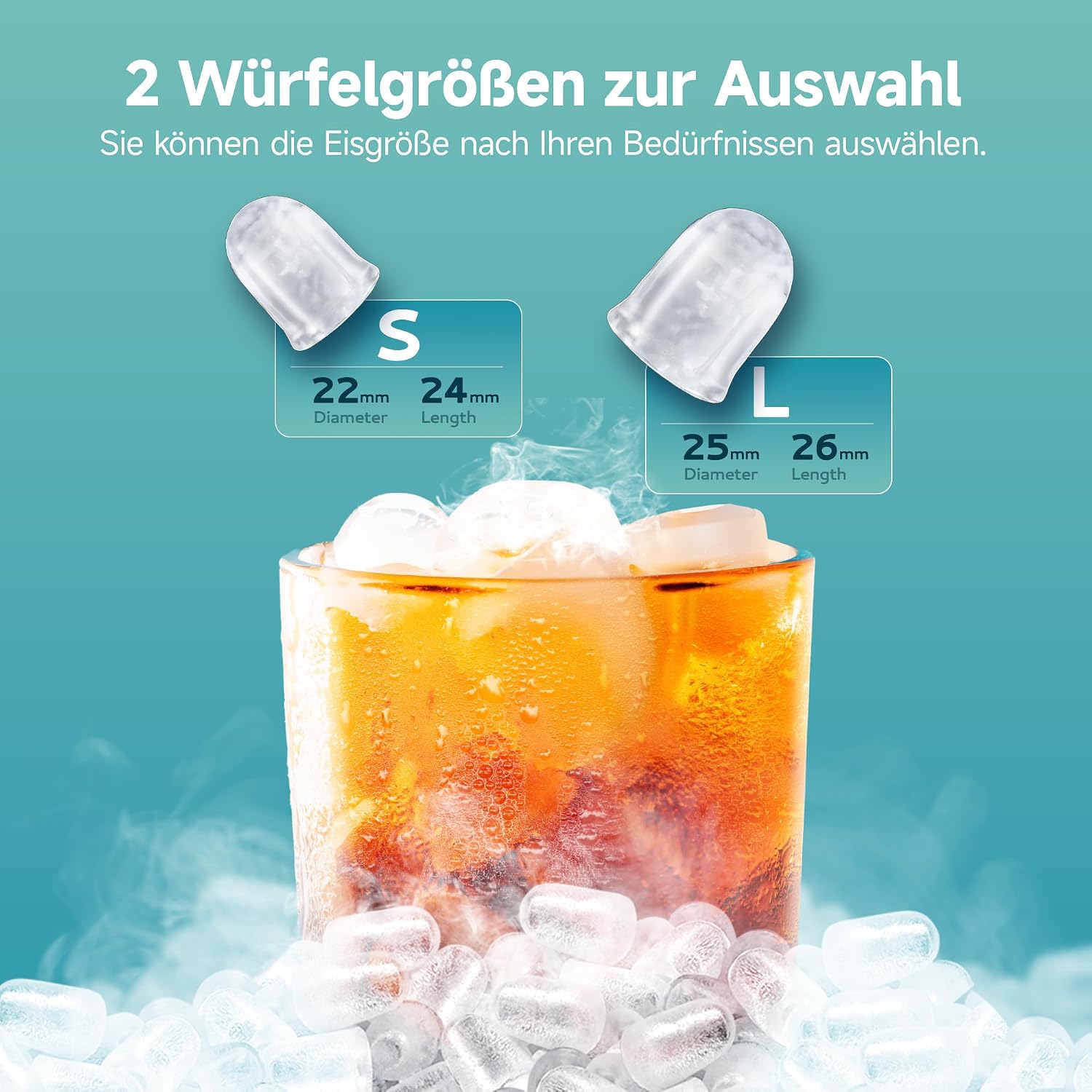 Thumbnail 1 de EUHOMY Eiswürfelmaschine Klein 9 Würfel