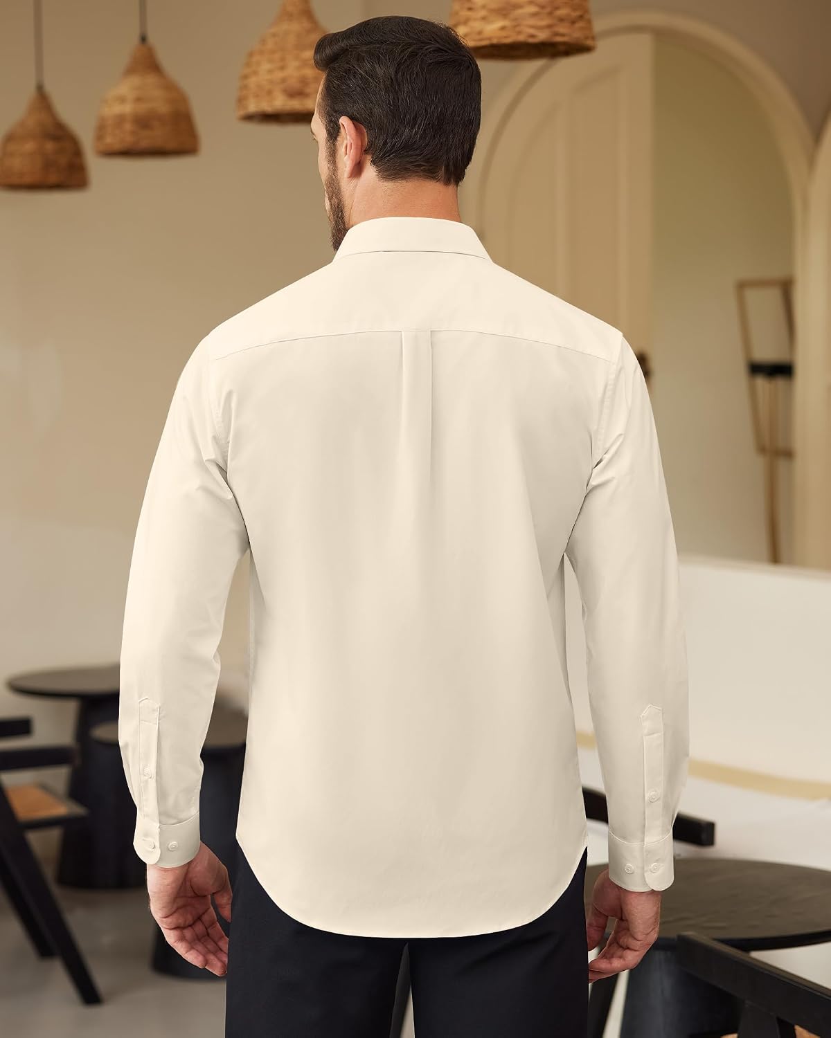 Thumbnail 2 de J.VER Men's Long Sleeve Dress Shirt with Stain Shield and Stretch