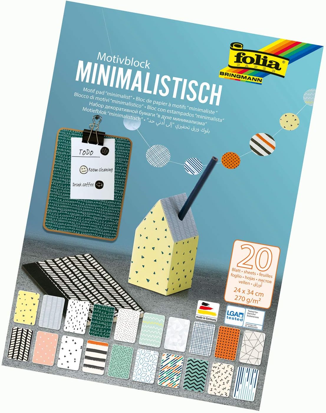 Thumbnail 6 de folia 48949 Kids – blok papieru dekoracyjnego, 270 g/m², 20 motywów