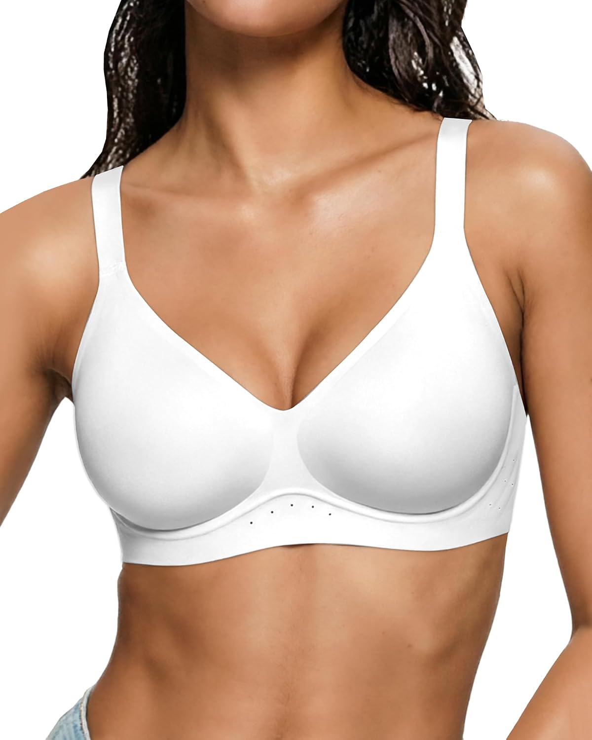 Detalle de As Fairy Wireless Jelly No Underwire Full Coverage Airholes Bra