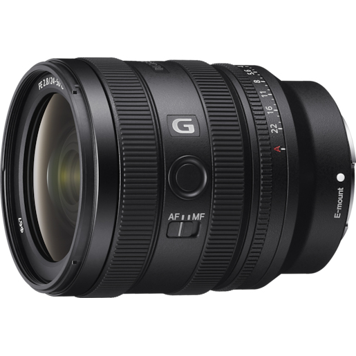 Detalle de Sony SEL2450G.SYX 24-50mm F2.8-4 G: objetivo compacto y versátil para Sony E