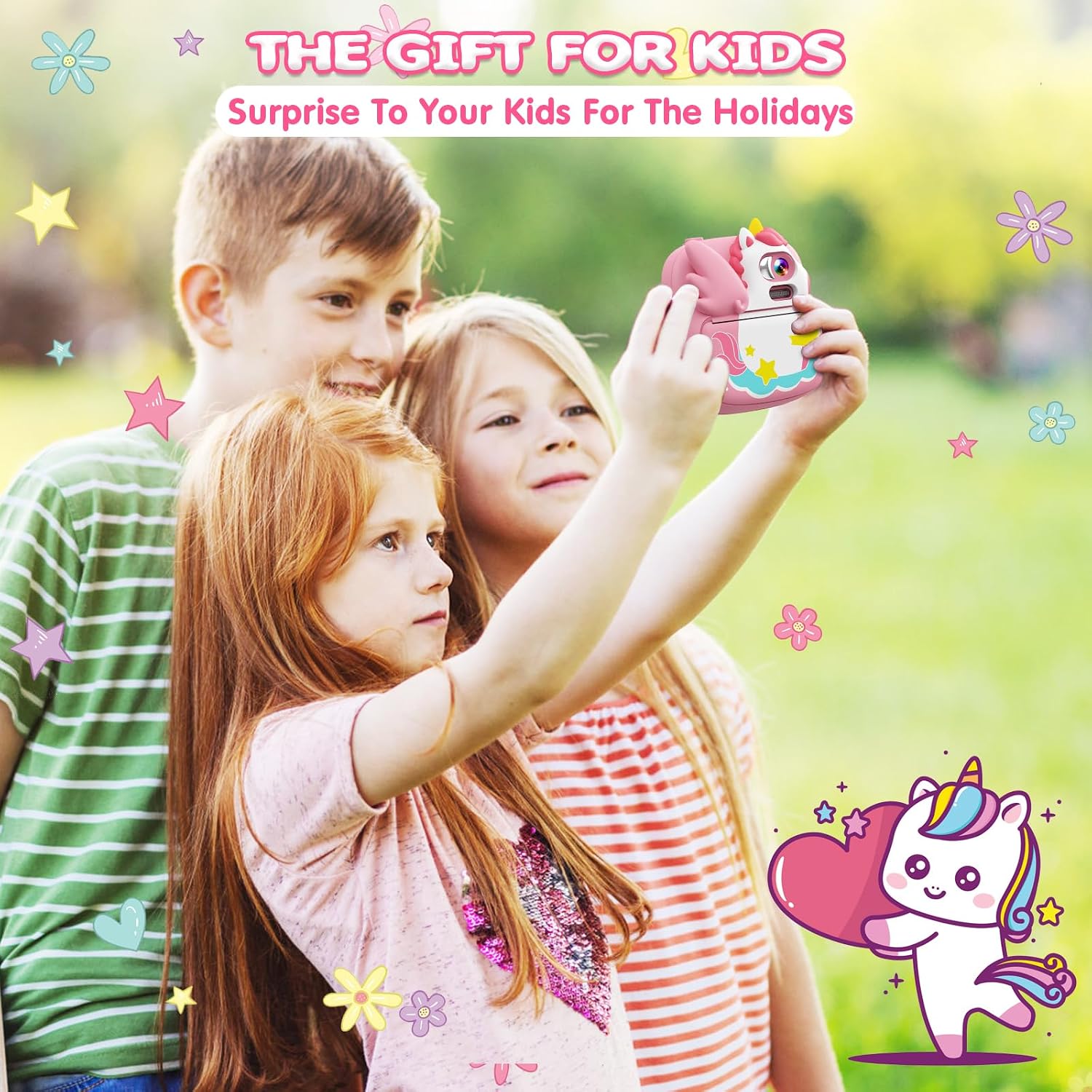 Thumbnail 5 de CAMCLID Kids Instant Camera 2.4" with 32GB card