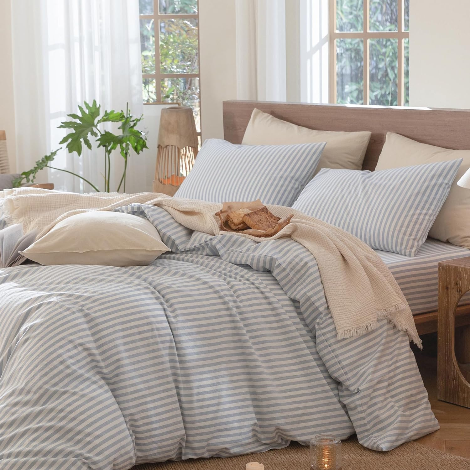 Detalle 2 de MOOMEE MooMee Striped Duvet Cover Set 80x90