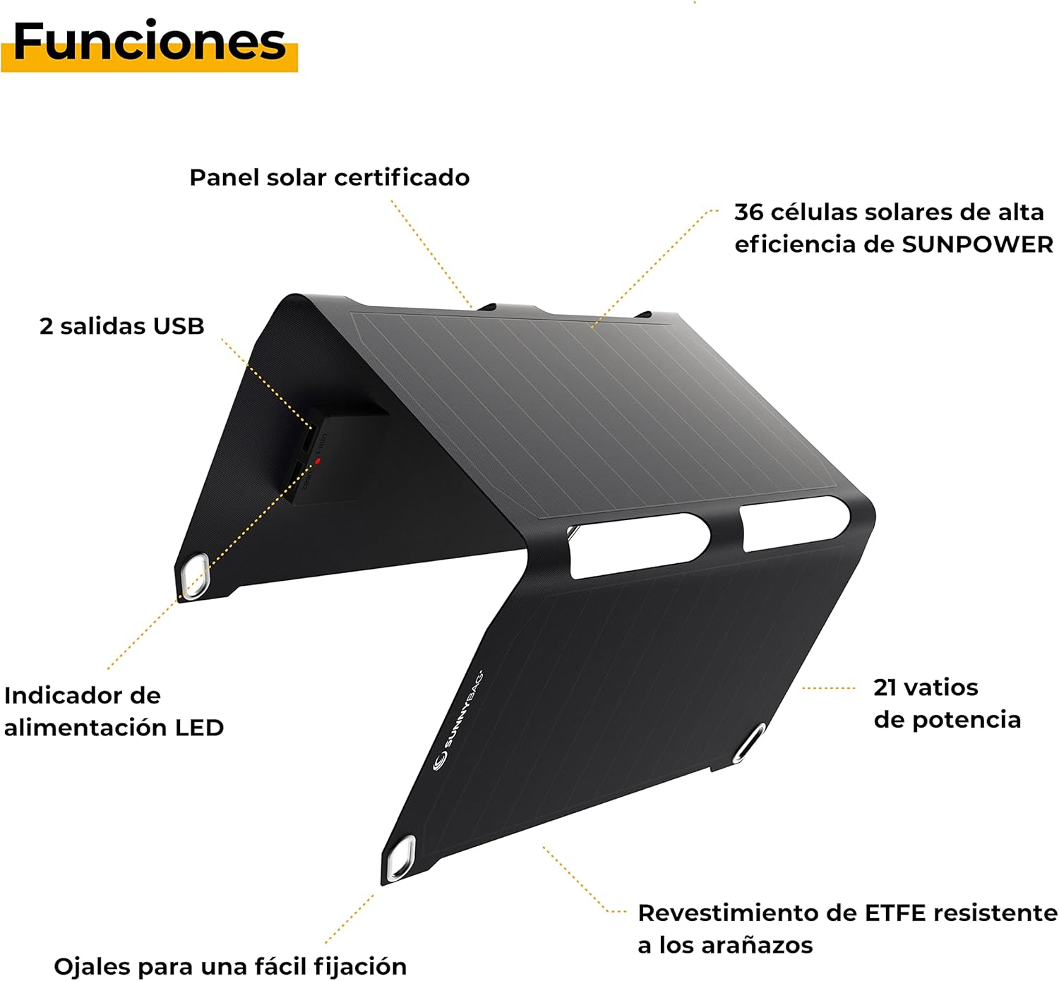 Thumbnail 2 de Sunnybag SUNBOOSTER 21 | Cargador Solar Plegable