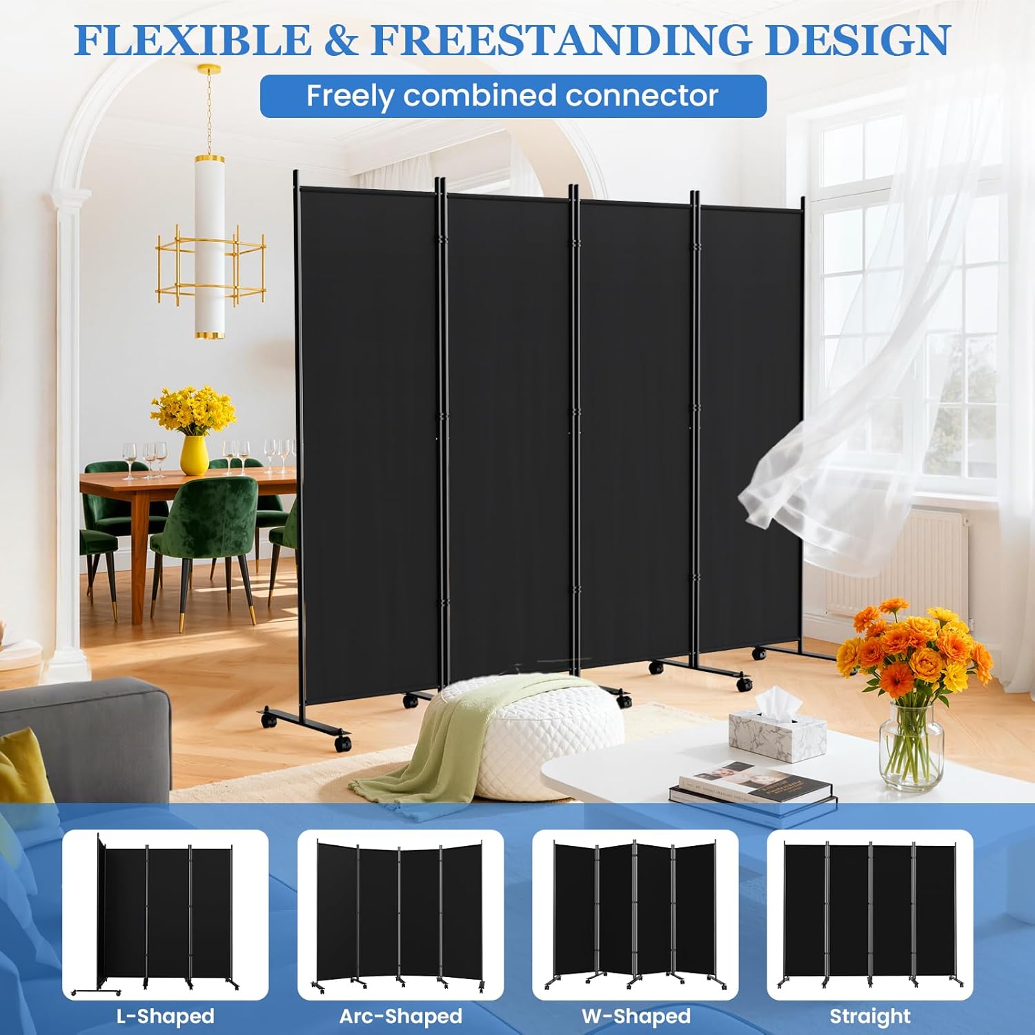 Thumbnail 3 de SUNALLY privacy screen room divider 88 inch