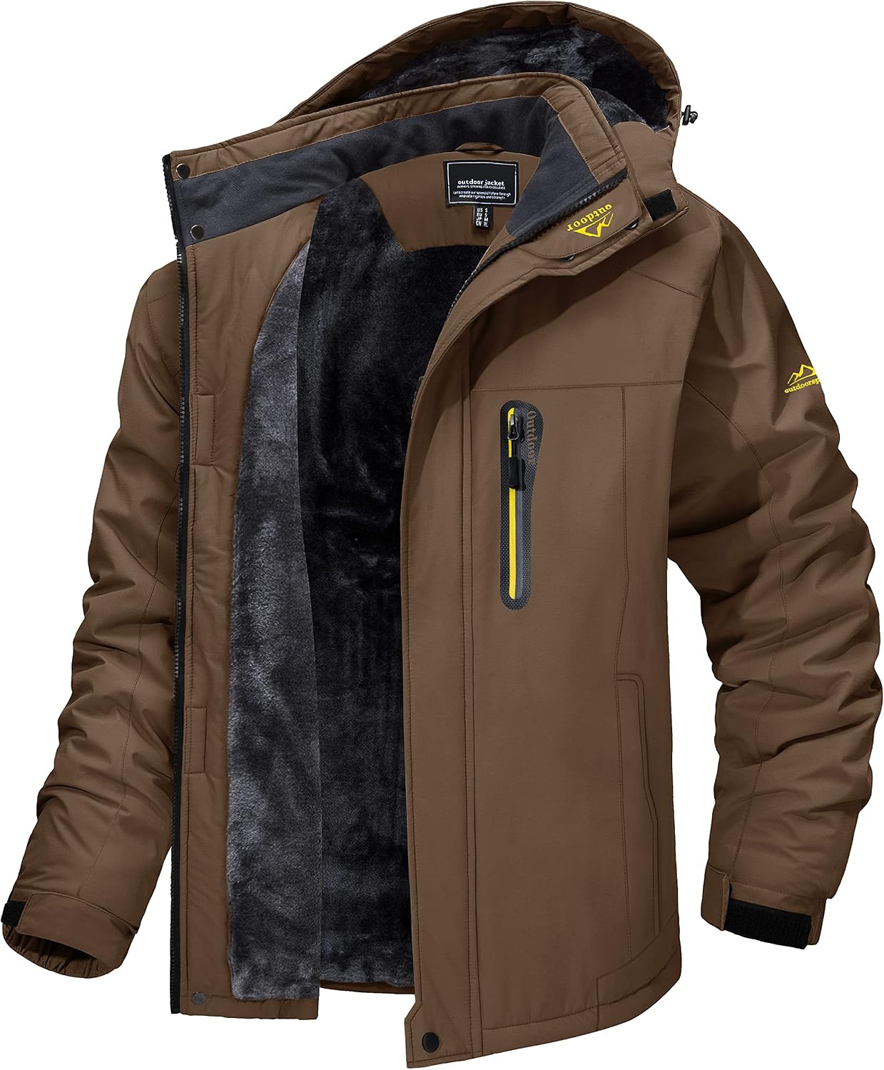 Detalle 2 de MAGCOMSEN Giacca da sci impermeabile uomo parka con cappuccio