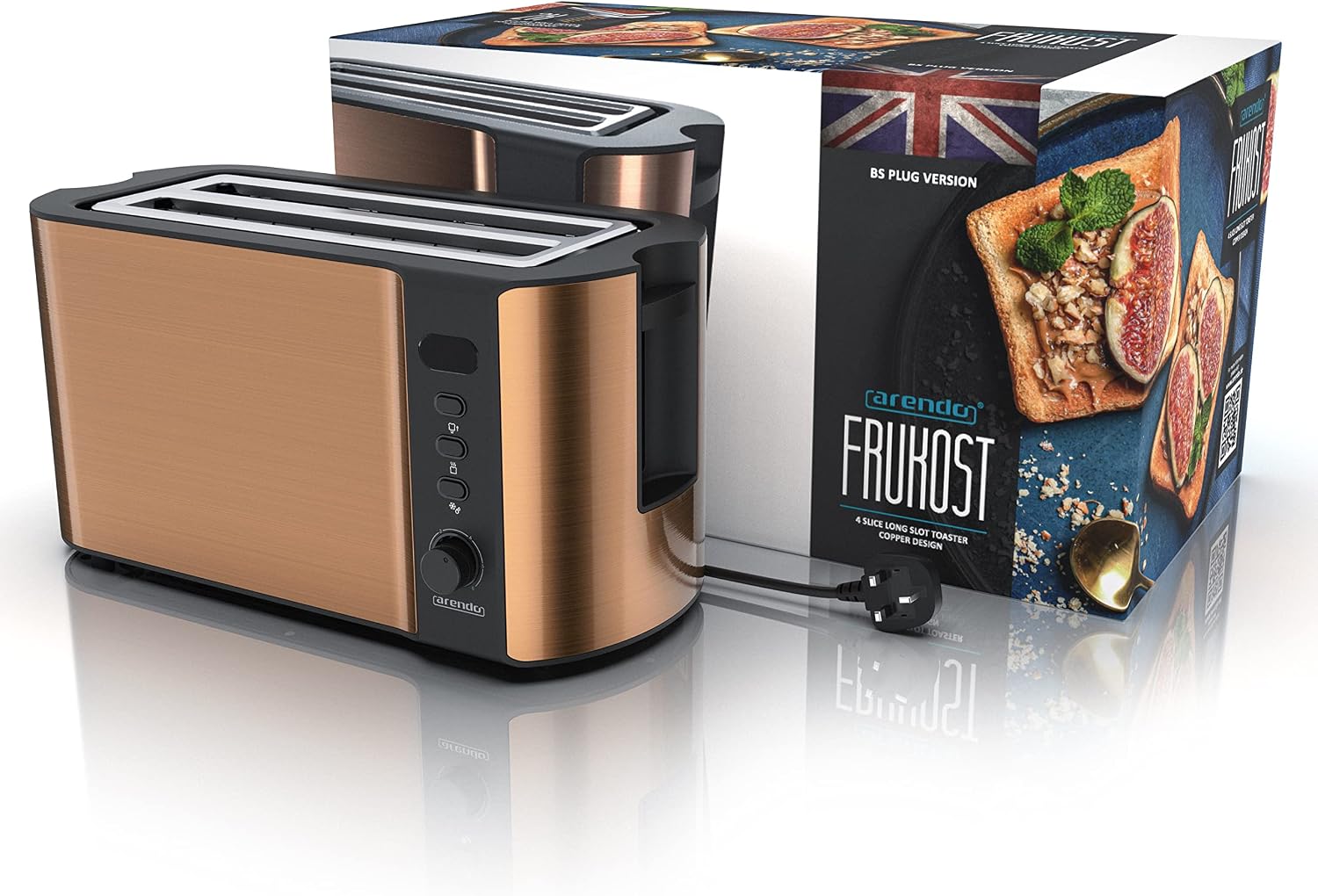 Thumbnail 6 de arendo Frukost 4-slice toaster 1500 W