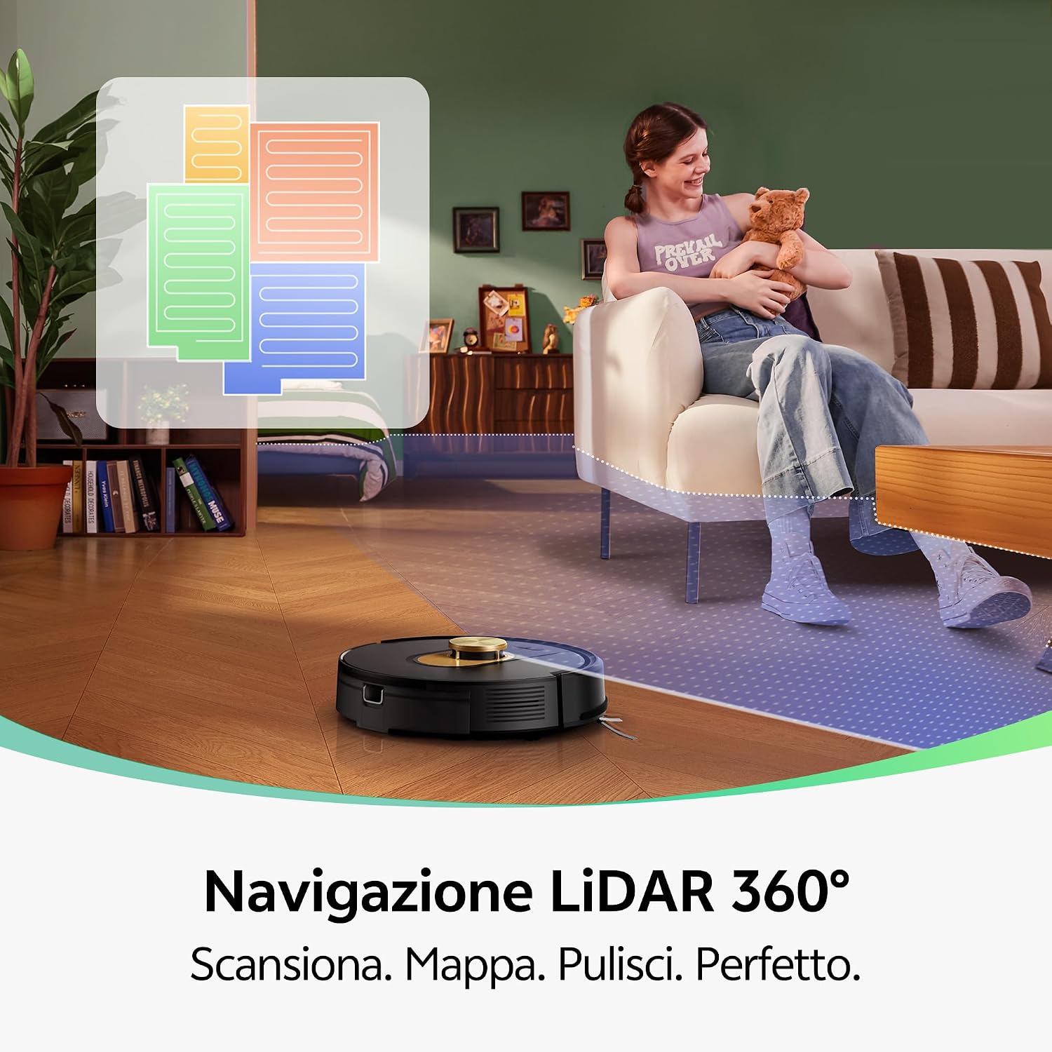 Detalle 2 de Vexilar W9 8000Pa Robot aspirapolvere lavapavimenti