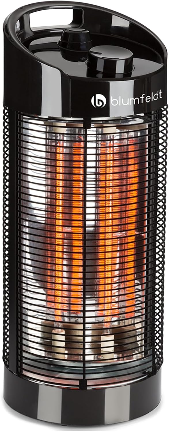 Detalle de blumfeldt Heat Guru 360 – promiennik podczerwieni 600/1200 W, oscylacja 360°