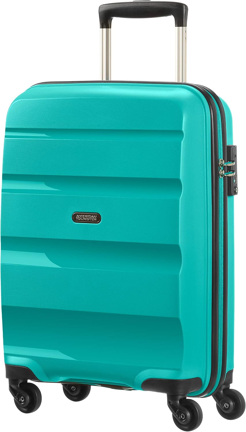 Detalle de American Tourister BON AIR Spinner S 55 cm – Bagaglio a mano in polipropilene, 31,5 L, 2,50 kg, turchese